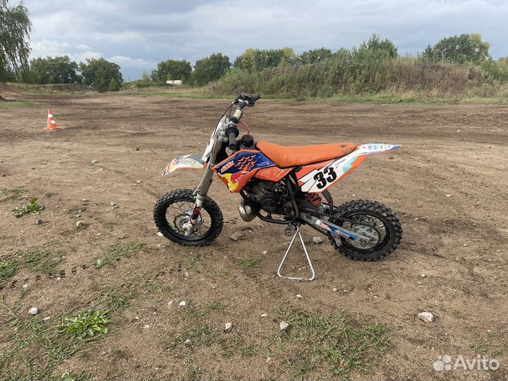Детский кроссовый мотоцикл KTM 50SX