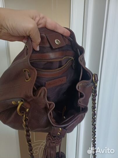 Сумка натуральная кожа Massimo dutti