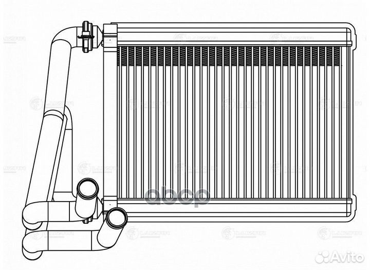 Радиатор отопителя LRH08S5 luzar