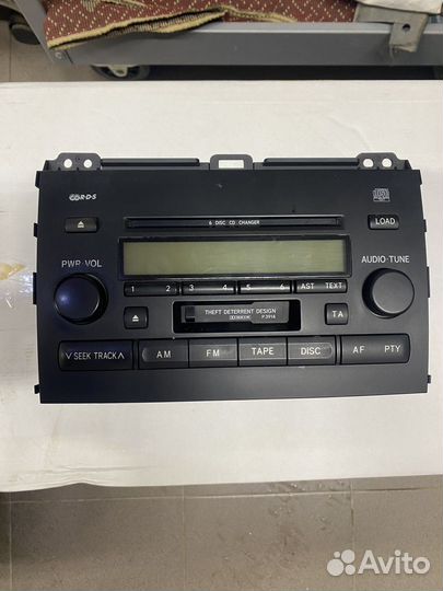 Тойота прадо 120. Магнитола штатная