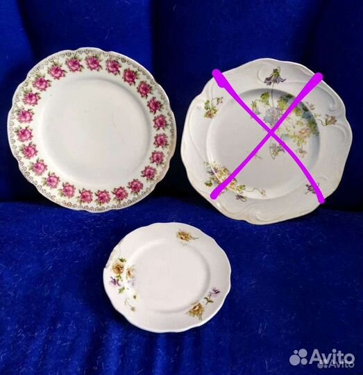 Тарелки Кузнецов Соусник Чашки ВОВ Saxonia