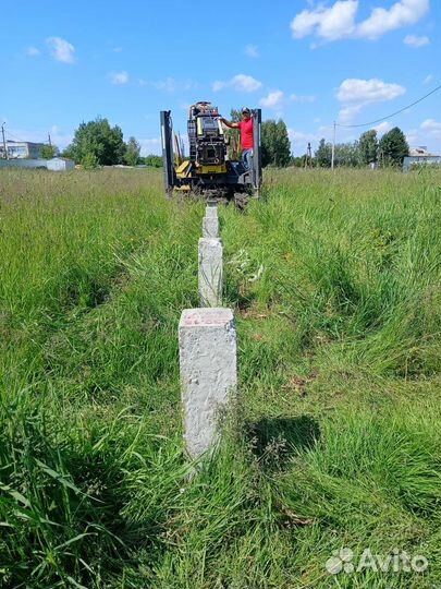 Фундамент на сваях. Забивные сваи