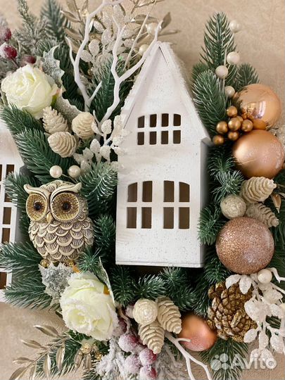 Новогодний настенный декор Домик