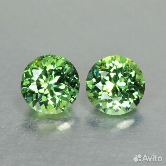 Апатит натуральный 1,50Ct 5,6х5,5мм к-кт VVS Круг