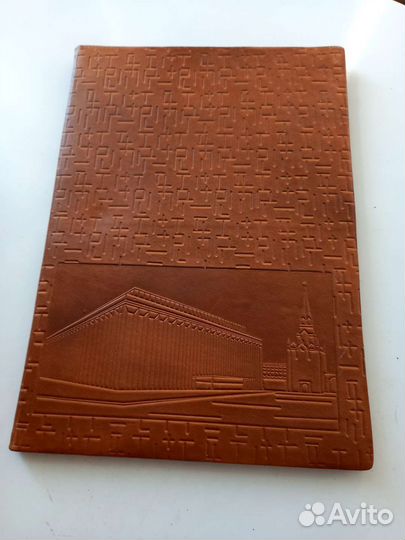 4 Папки для бумаг доклада Кремль нат кожа черная