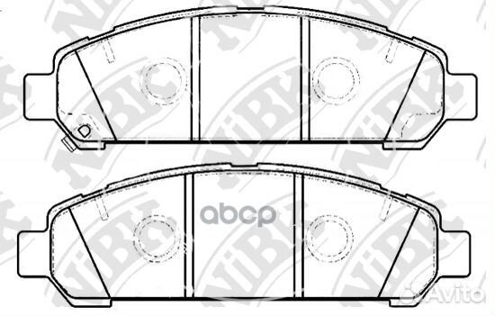 Колодки тормозные дисковые PN21003 NiBK