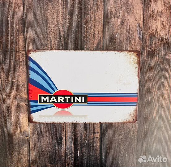 Декор на стену табличка Martini Racing team