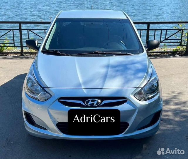 Ноускат на Hyundai Solaris 1 2010-2016 Голубой 310