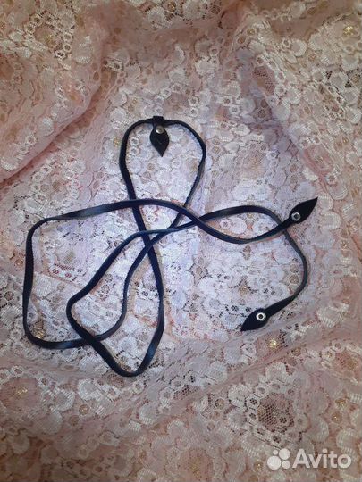 Боло галстук из натуральной кожи для женщин