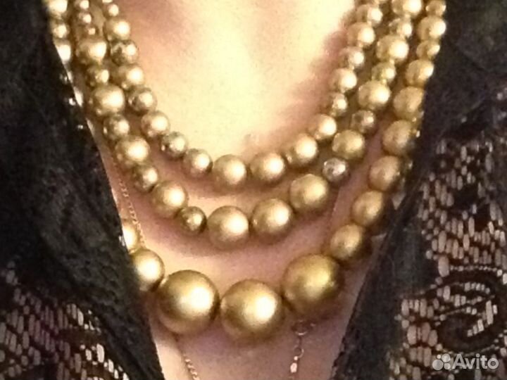 Очень красивые новые бусы и серьги с лабрадором