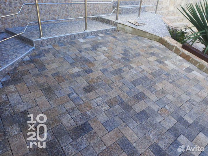 Тротуарная плитка, бордюры с работой под ключ