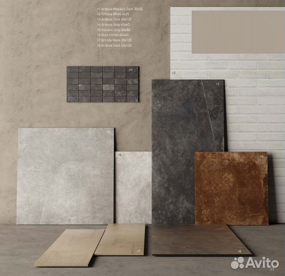 Керамогранит на пол под камень