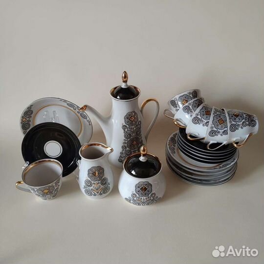 Кофейный сервиз Марианна старая Рига 1970 гг