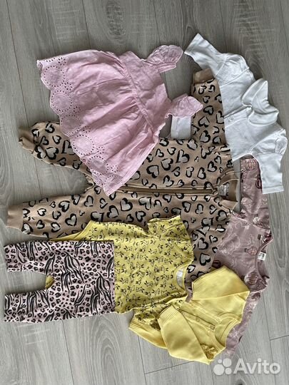 Детские вещи пакетом 68 74 на девочку