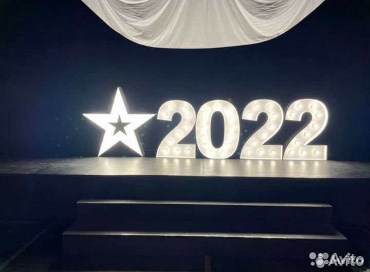 Цифры с лампочками