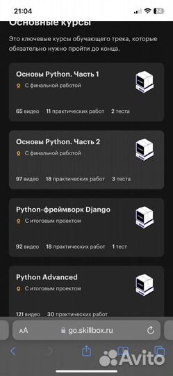 Профессия Python разработчик