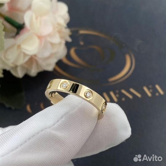 Обручальное кольцо Cartier Love, 8 бр. 0,28ct