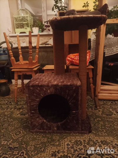 Домик для кошки с когтеточкой