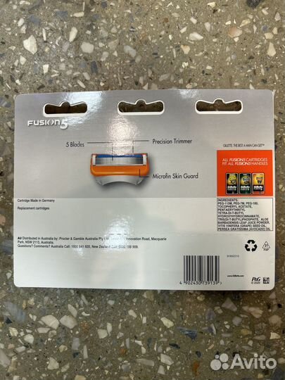Gillette fusion 5 кассеты 8шт и 4шт