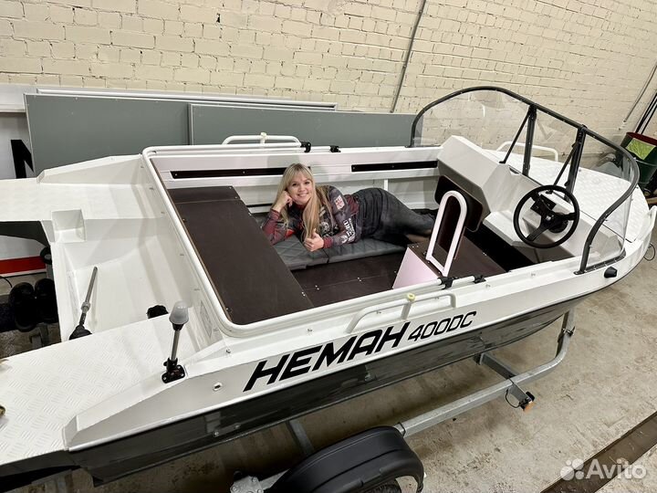 Алюминиевая лодка Neman-400 PRO без регистрации