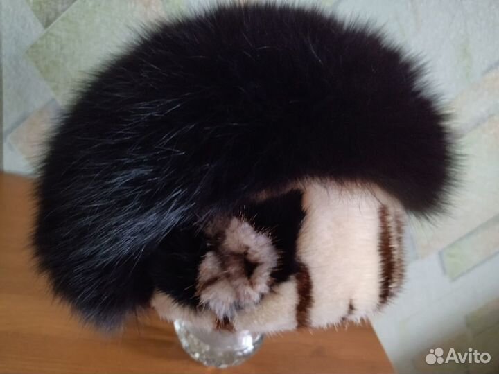 Шапка зимняя меховая женская из песца