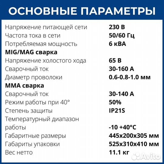 Сварочный полуавтомат аврора Динамика 1600