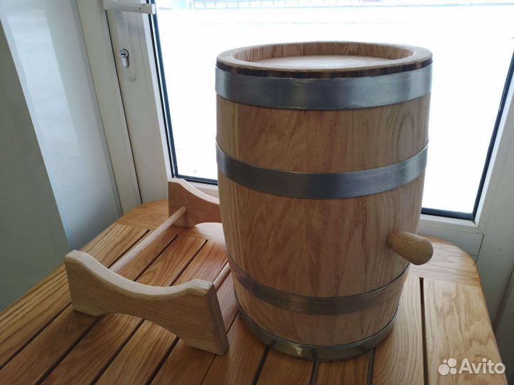 Бочка дубовая 10л с обжигом