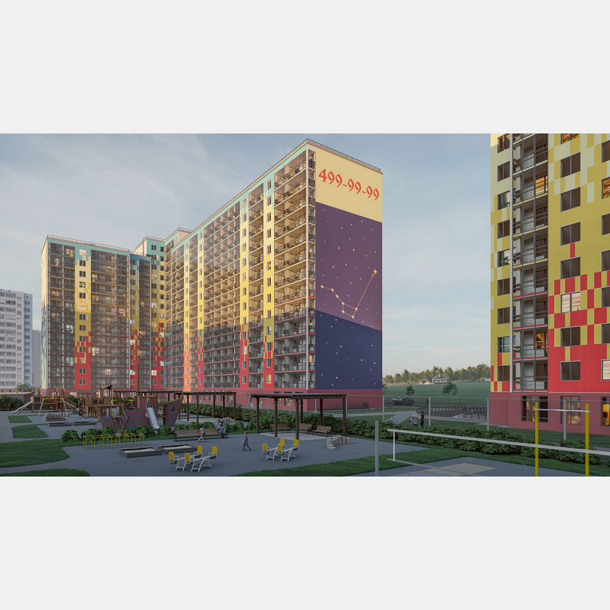 3-к. квартира, 84,8 м², 7/15 эт.