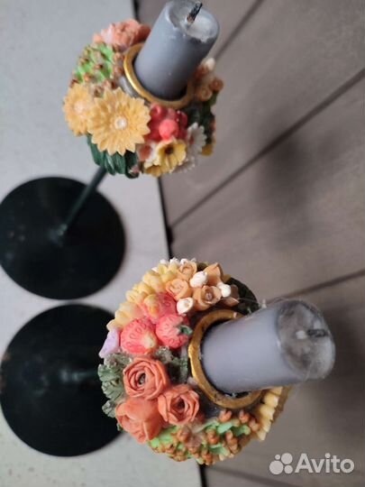 Два подсвечника 28 см