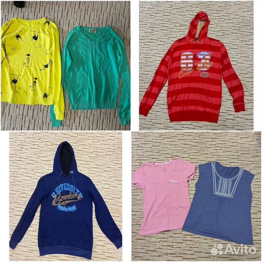 Большой пакет женских вещей46р