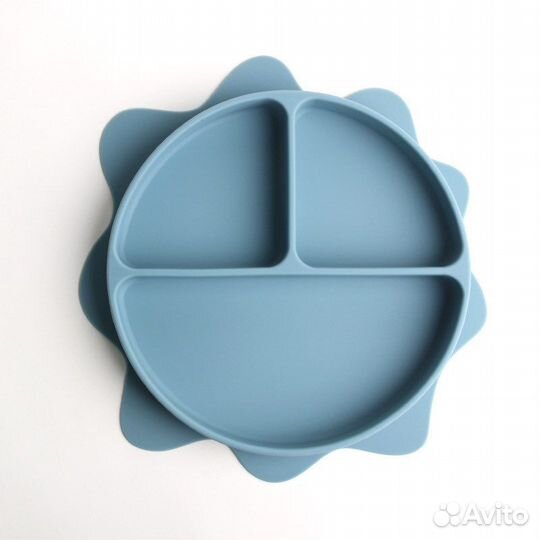 Детская силиконовая тарелка на присоске
