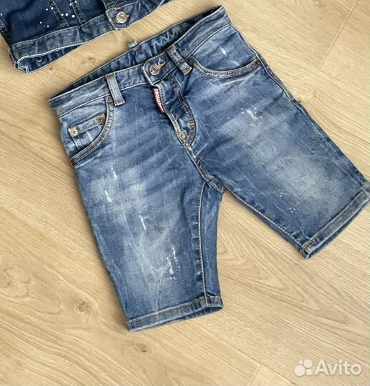 Джинсовая шорты dsquared2, 6лет