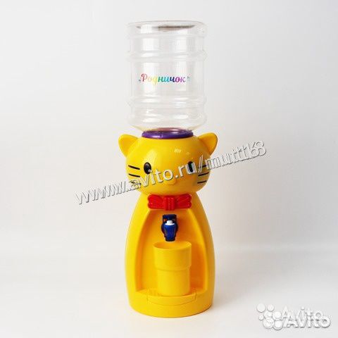 Детский кулер Кошка цвет желтый