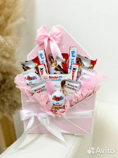 Съедобные букеты из киндеров