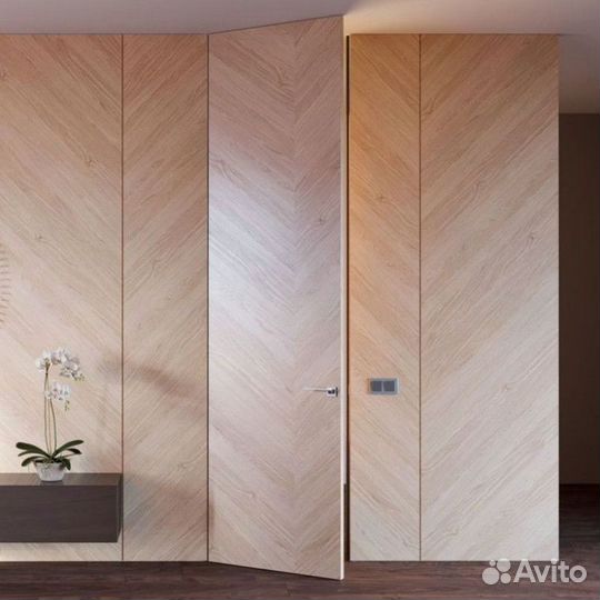 Двери скрытые межкомнатные с отделкой