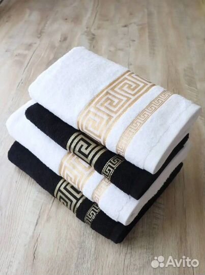 Полотенце банное махровое набор 4 шт