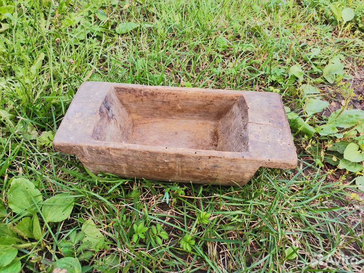 Старинное деревянное корытце