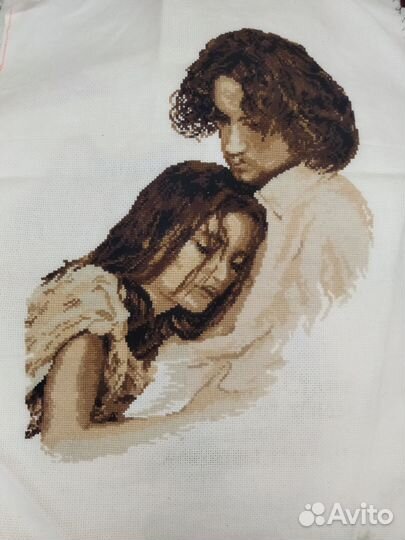 Готовая вышивка Только ты