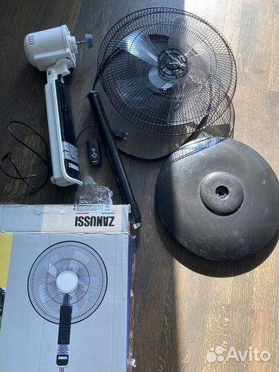 Вентилятор напольный с пультом zanussi