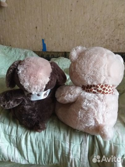 Игрушки Мишка и Собака Новые +подарок - 2 игрушки