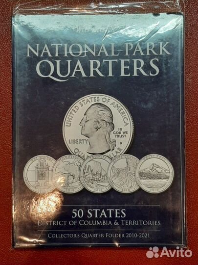 Альбом для монет 25 центов США 