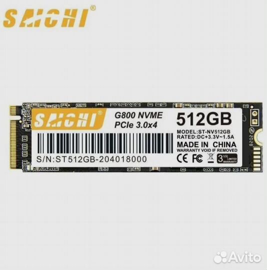 M.2 SSD диск nvme pcie 512гб