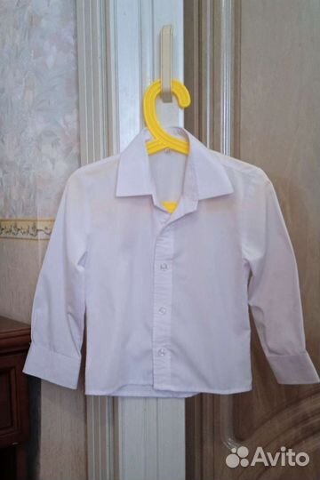 Белая рубашка для мальчика, 98 размер