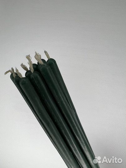 Свечи зеленные #40