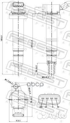 Катушка зажигания toyota corolla/fielder CE121