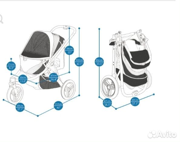 Прогулочная коляска для собак, животных