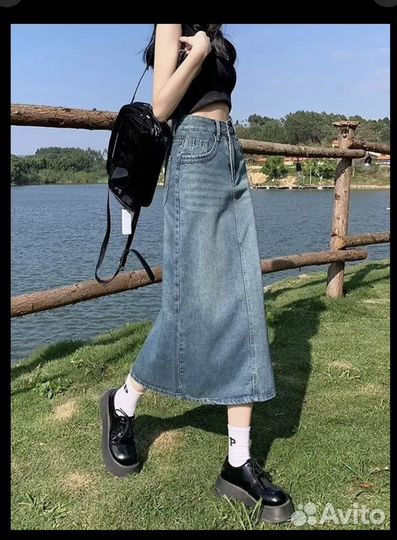 Джинсовая юбка