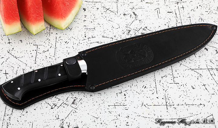 Кухонный нож Шеф № 14 сталь 95Х18 рукоять акрил че