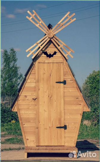 Уличный туалет деревянный вса 198