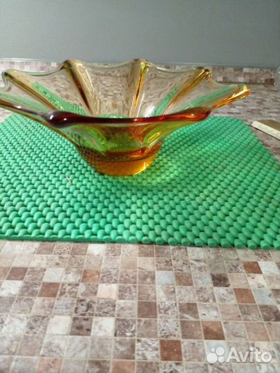 Ваза цветное стекло чехословакия